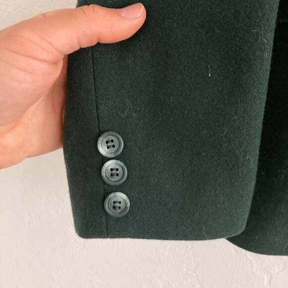 Devon-Aire Wool L'Cord Show Coat Jacket Green 100% Wool English Hunt Coat 14 - Picture 7 of 11